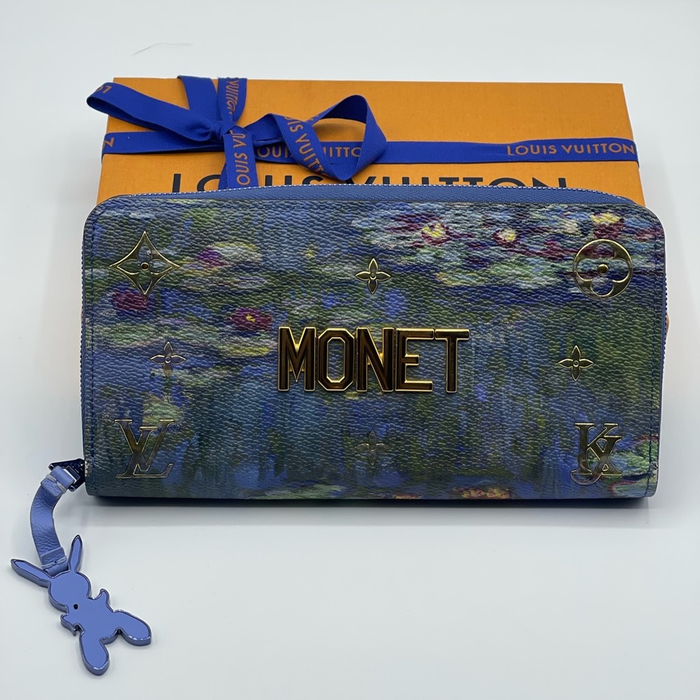 Louis Vuitton x Jeff Koons Masters Monet Zippy Long Round Wallet Limited Edition